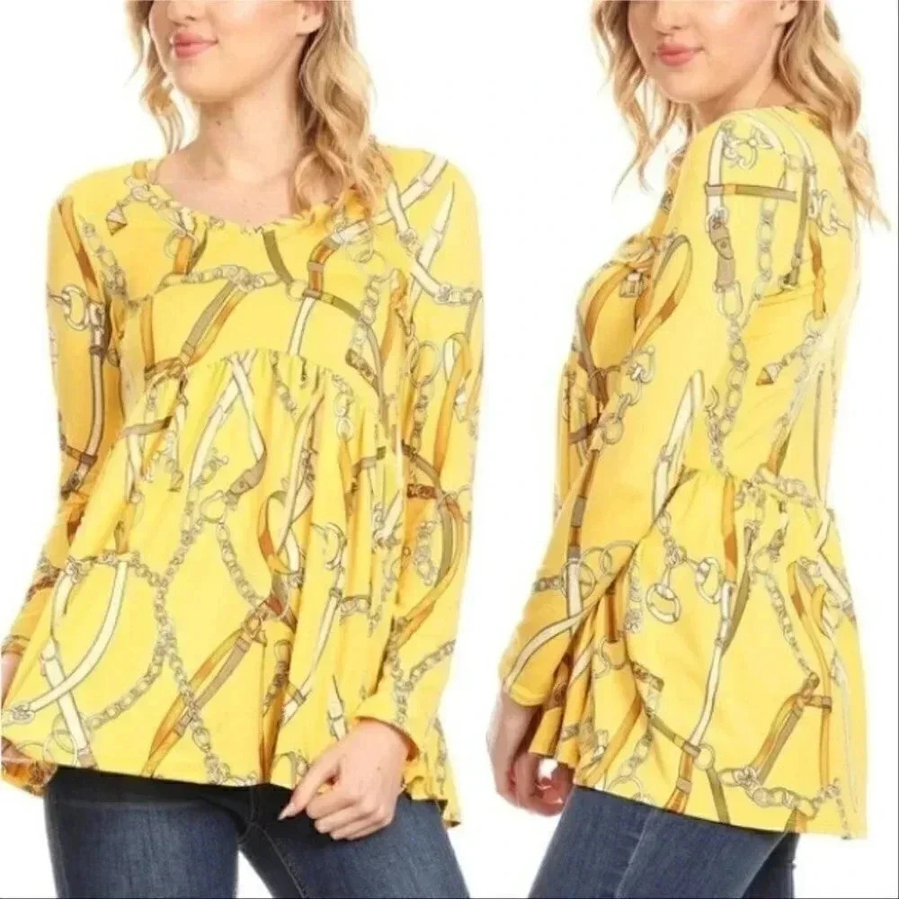 CHAIN PRINT TOP